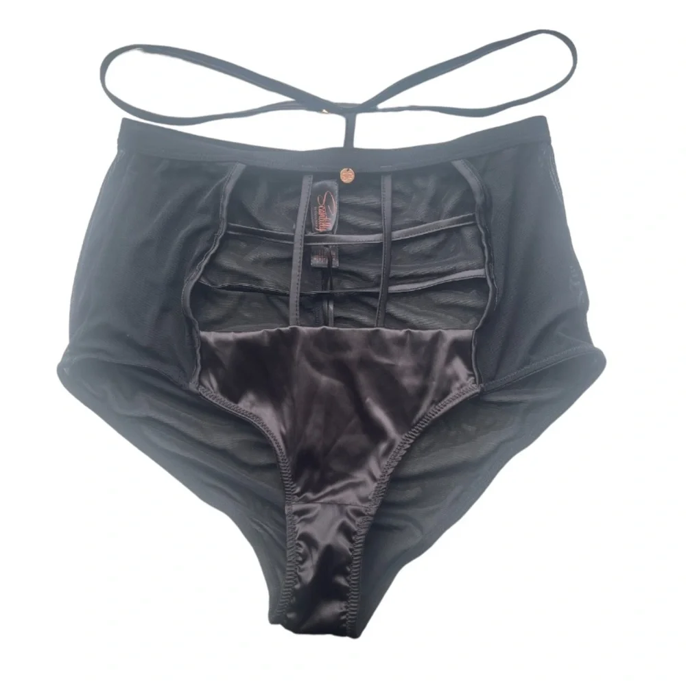 Scantilly by Curvy Kate Censored Black High Waist Brief